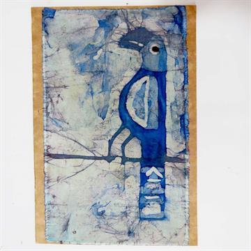 Arara-Azul - Cartão Artesanal - BATIK