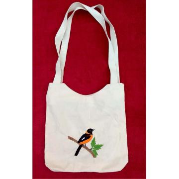 Corrupião - Bolsa de Pano com zíper - Pássaros Caparaó