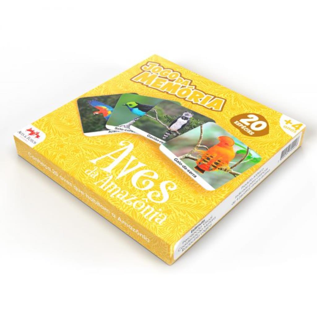 Jogo da Memória Aves da Amazônia