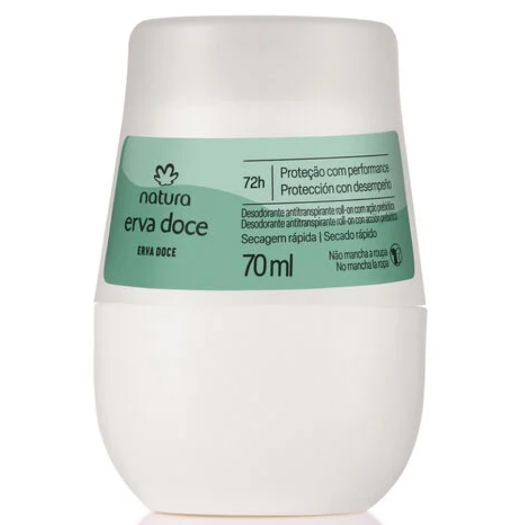 Natura Erva Doce Desodorante Antitranspirante Roll-On 70 ml