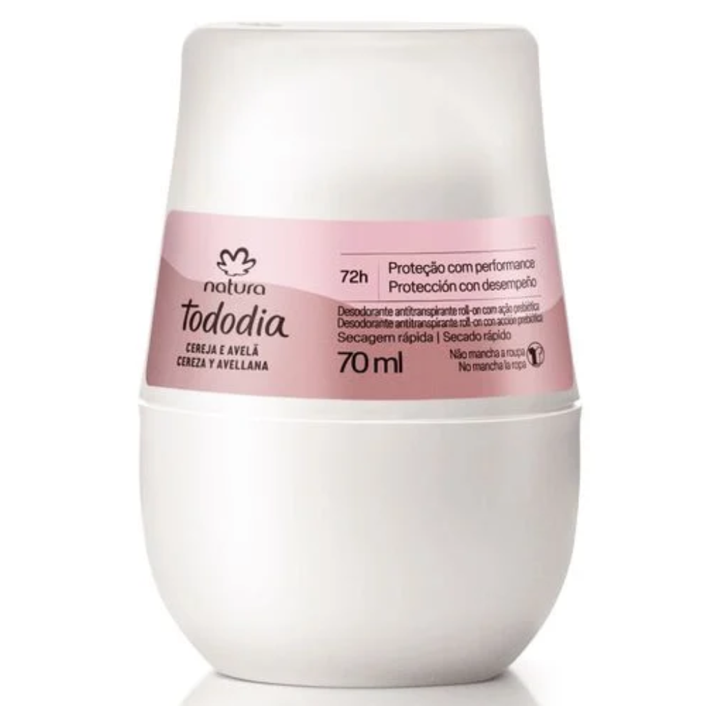 Natura Tododia Cereja e Avelã Desodorante Antitranspirante Roll-On 70 ml