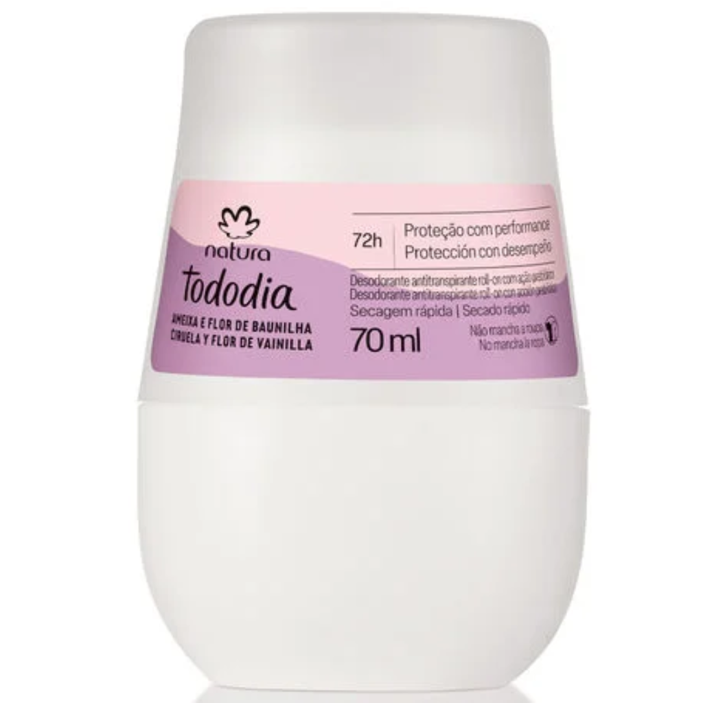 Natura Tododia Ameixa e Flor de Baunilha Desodorante Antitranspirante Roll-On 70 ml