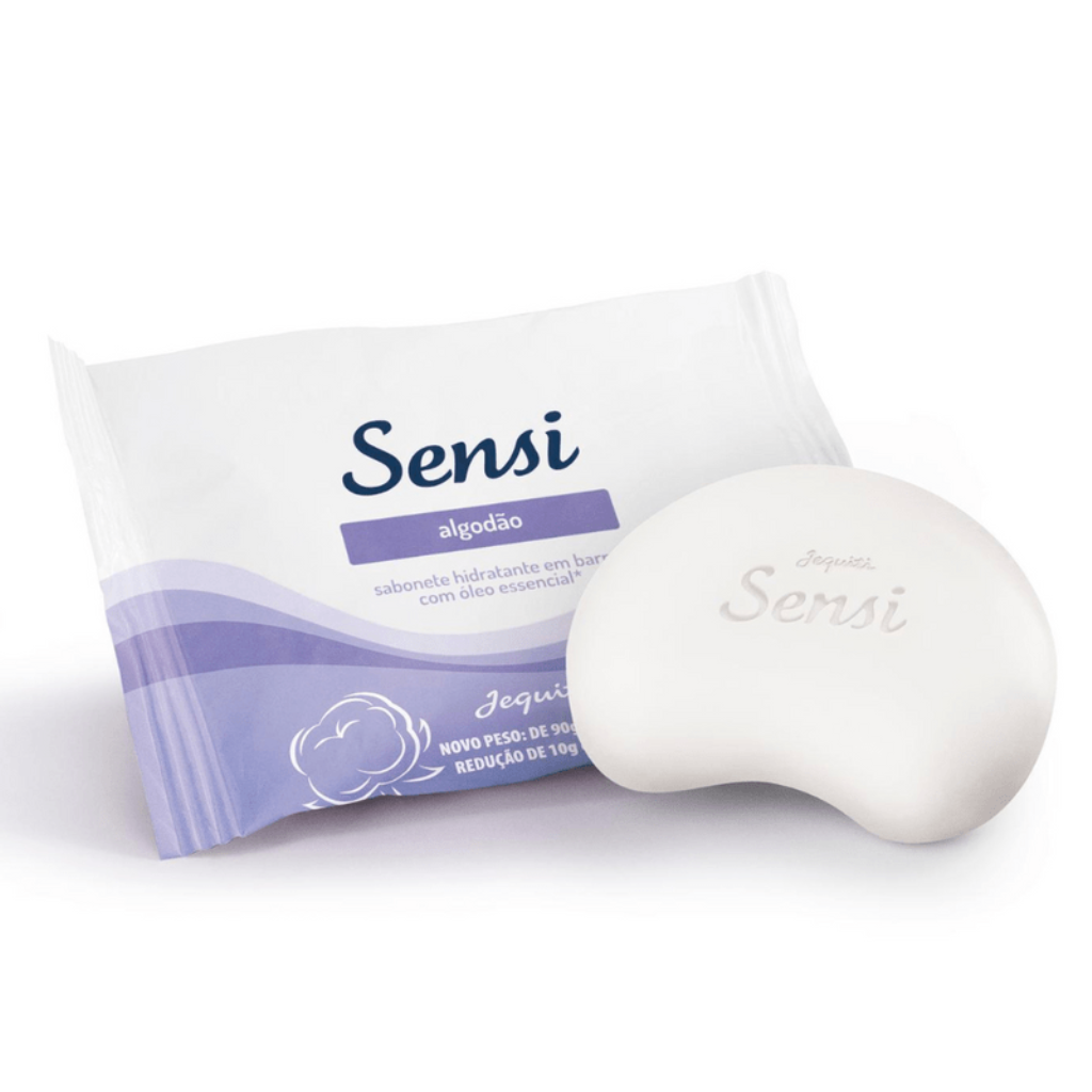 Jequiti Sensi Algodão Sabonete Hidratante em Barra 1 x 80 g