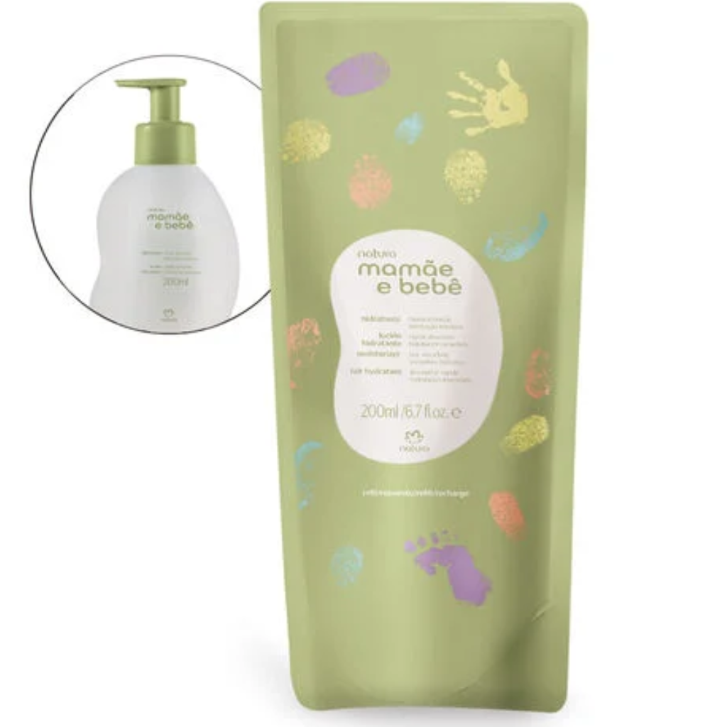 Natura Mamãe e Bebê Loção Corporal Hidratante Desodorante 200 ml (REFIL)
