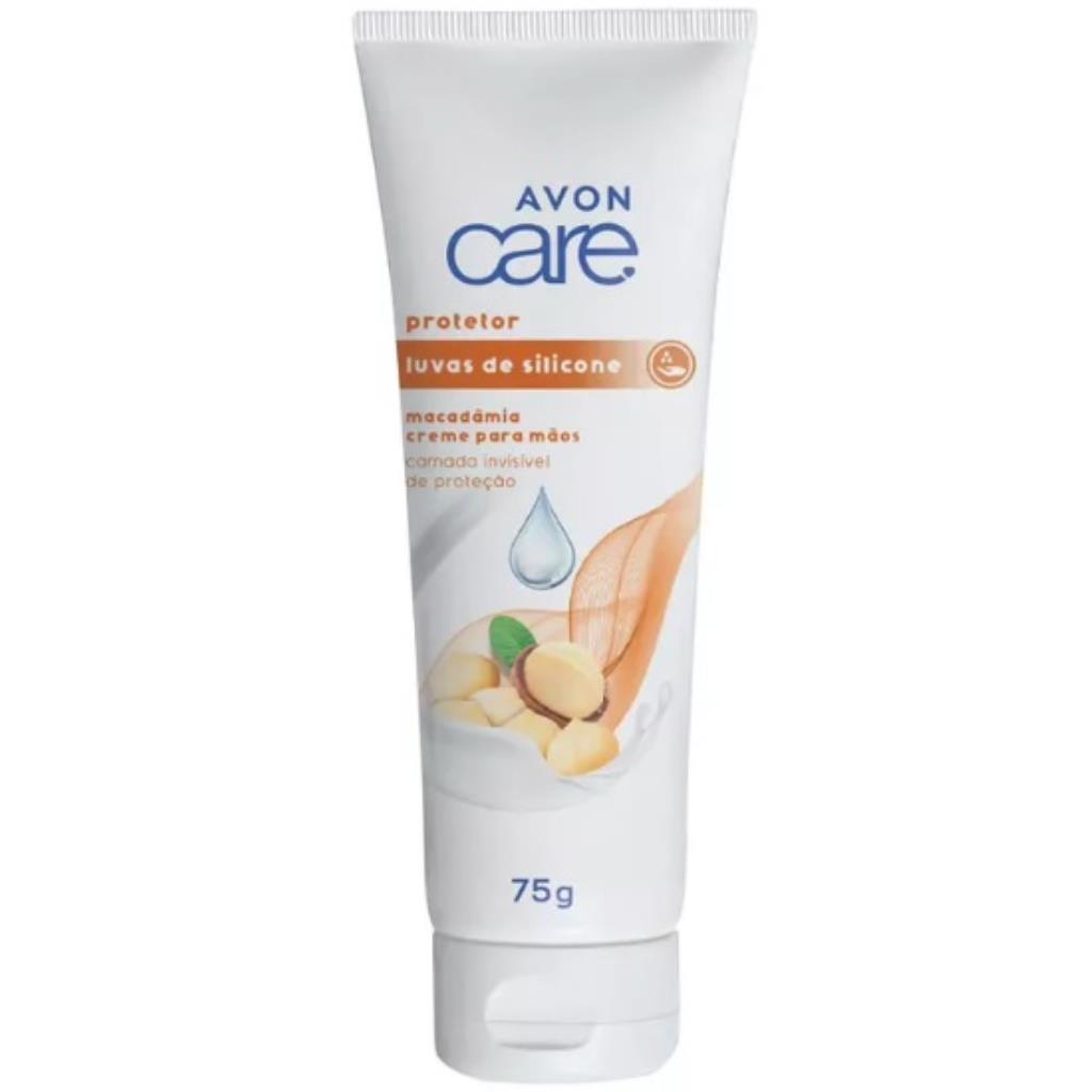 Avon Care Macadâmia Luvas de Silicone Creme para Mãos 75 g