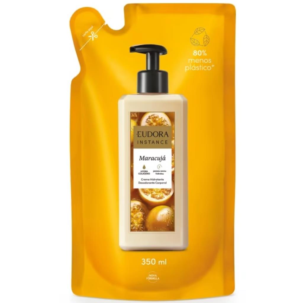 Eudora Instance Maracujá Creme Hidratante Desodorante Corporal 350 ml (REFIL)