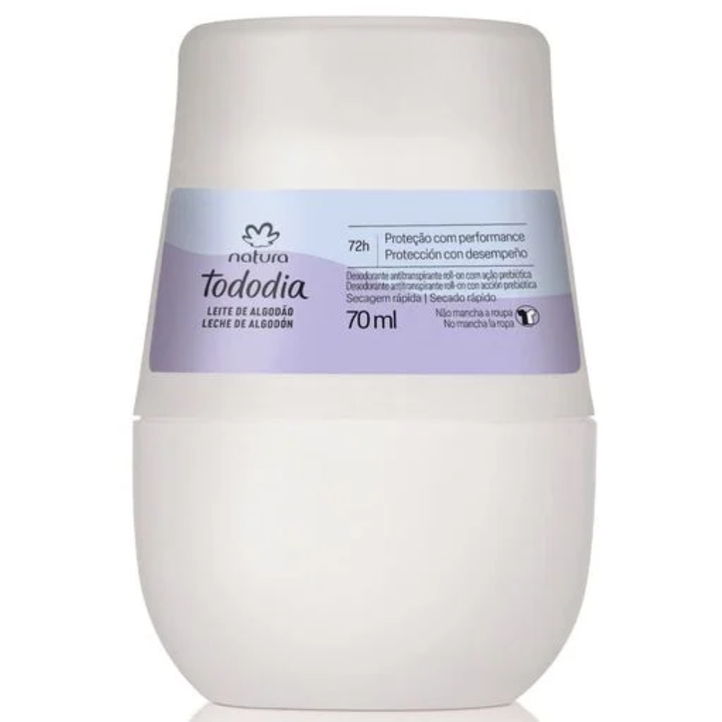 Natura Tododia Leite de Algodao Desodorante Antitranspirante Roll-On 70 ml
