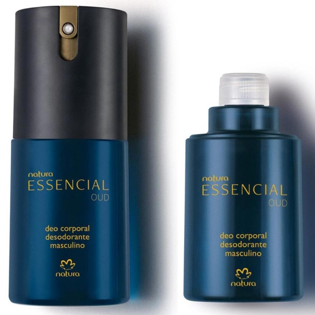 Natura - Essencial Oud Masculino - Deo Corporal Desodorante - 100 ml e REFIL