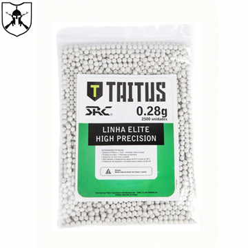 BBS SRC TAITUS 0.28G 6MM BRANCAS (2500 BOLINHAS)