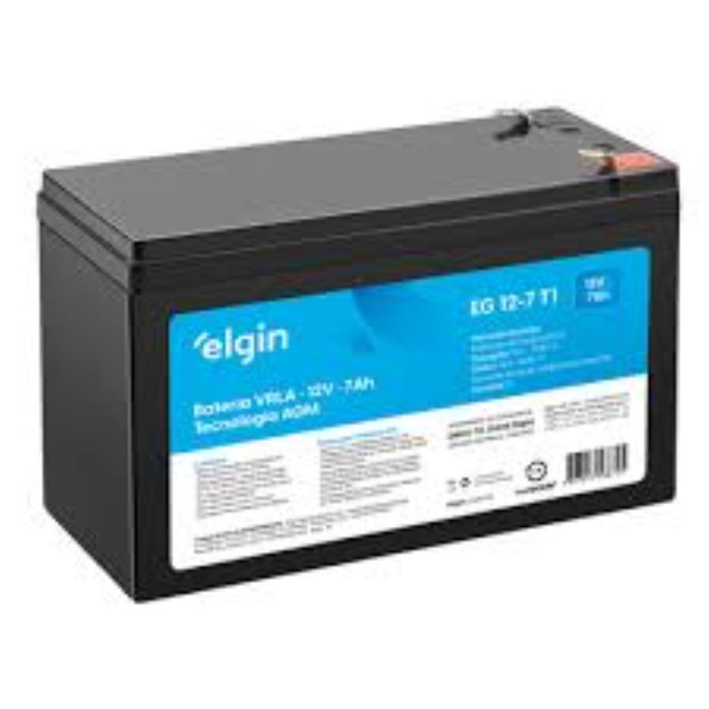 Bateria 12V Chumbo Selada 7Ah Elgin