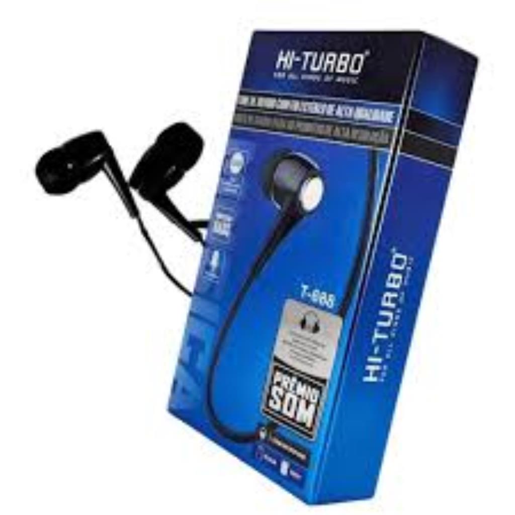 T-688 FONE DE OUVIDO COM FIO ALTA QUALIDADE HI TURBO