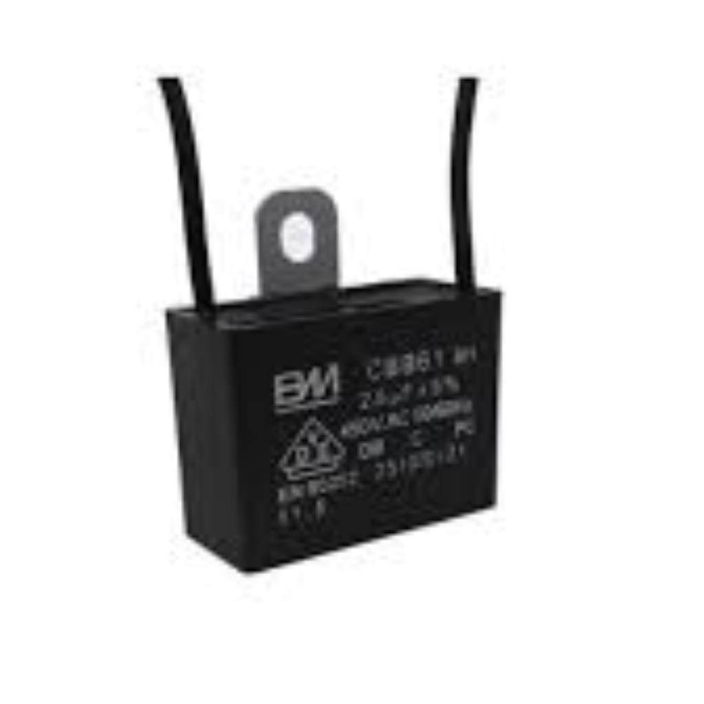 Capacitor De Partida P/ Motor 1,2uf 450vac Cbbb61 2 Fios QUADRADO