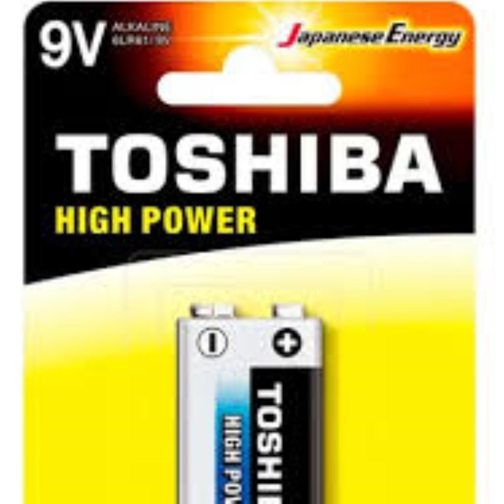 BATERIA ALCALINA 9V TOSHIBA