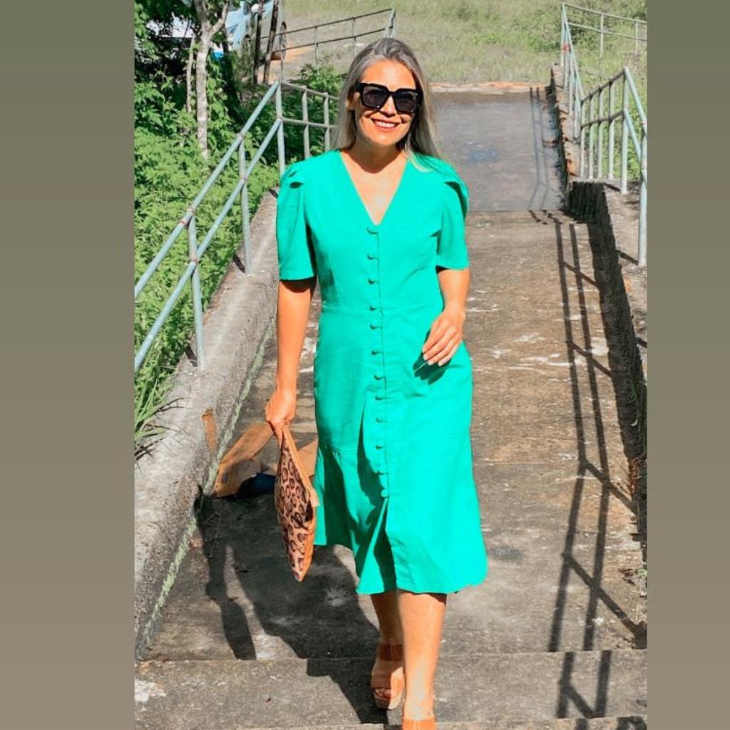 VESTIDO REF 3011 LISO EM LINHO