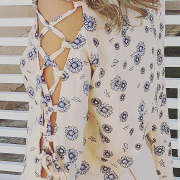 BLUSA REF 2208 ESTAMPADA DE MANGA