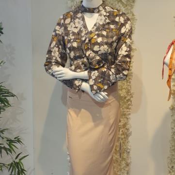 BLUSA REF ZYY778 ESTAMPADA EM VISCO CREPE