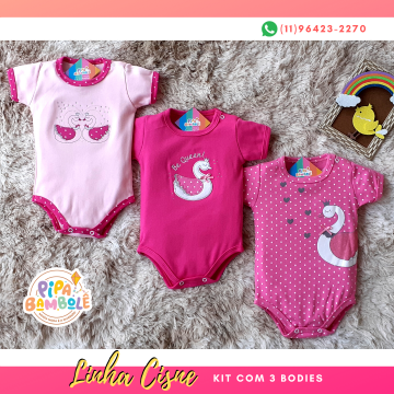 BODY SUEDINE FEM CISNE KIT C/3