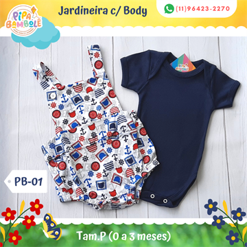 JARDINEIRA MASC C/BODY TAM P