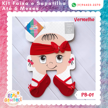 KIT FEM FAIXA DE CABELO + MEIA SAPATILHA