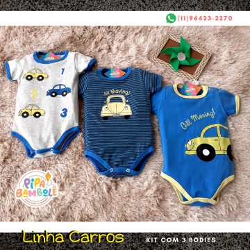 BODY SUEDINE MASC CARROS KIT C/3