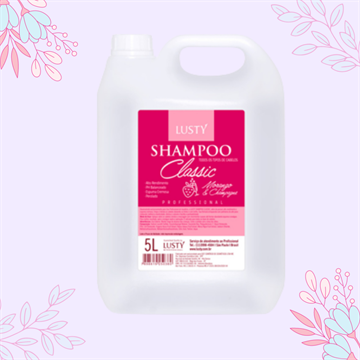 Galão Shampoo Classic Morango & Shampoo- Lusty (5L)