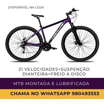 BICICLETA 29 ABSOLUTE 21V ROSA TAM15, P/ HERA
