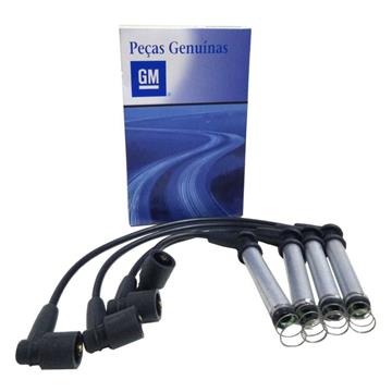 24588546 - JOGO DE CABOS VELAS 8V PRISMA /AGILE /CELTA /MERIVA /MONTANA /SPIN /CORSA PEÇAS GENUÍNAS GM