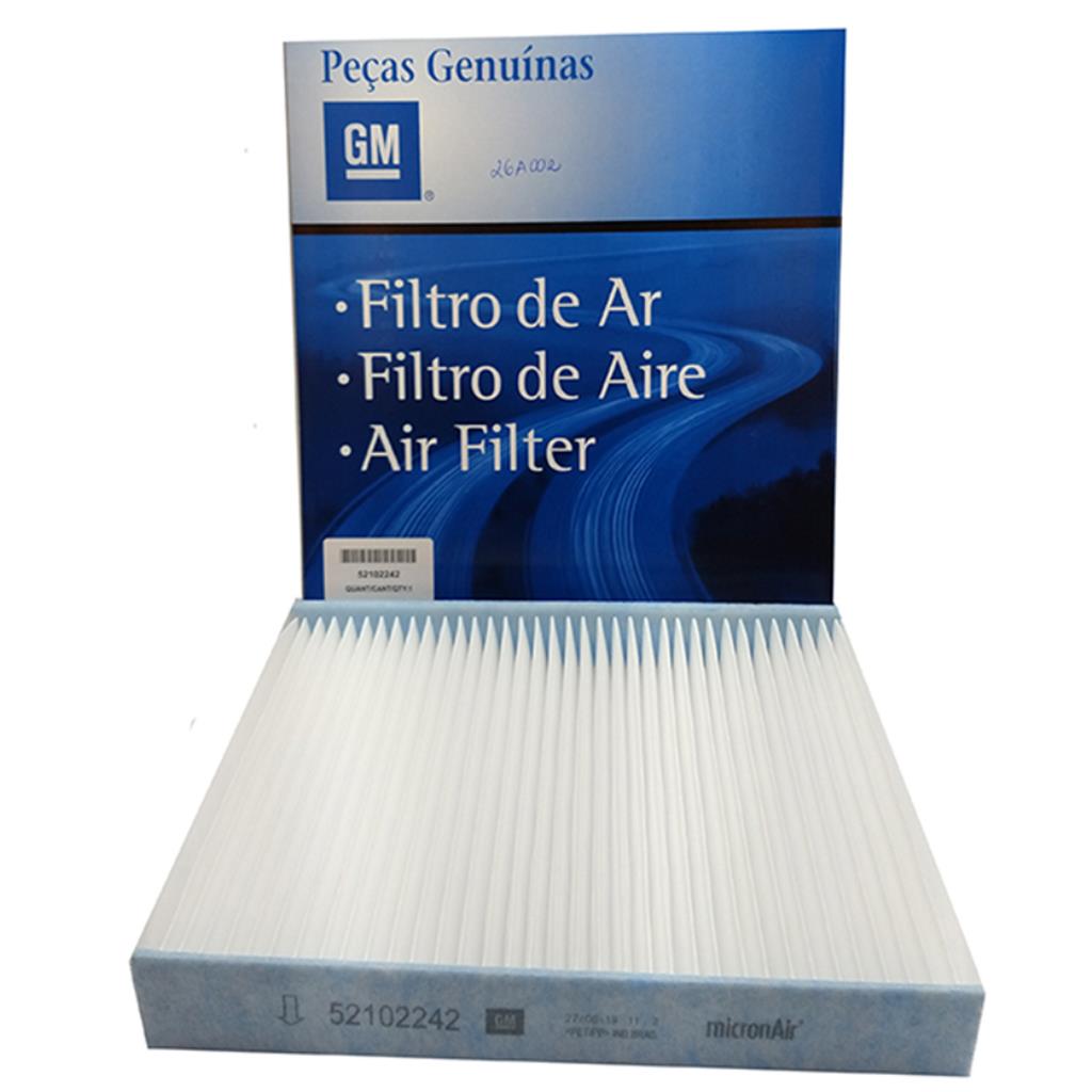 52102242 - FILTRO AR CONDICIONADO  ONIX / PRISMA / COBALT / SPIN / CRUZE / SONIC / TRACKER
